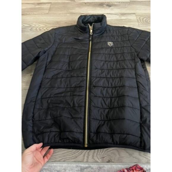 Vegas Golden Knights womens black puffy jacket sz large - Picture 7 of 9